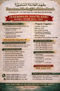 Brosur penerimaan santri baru 2026/2027